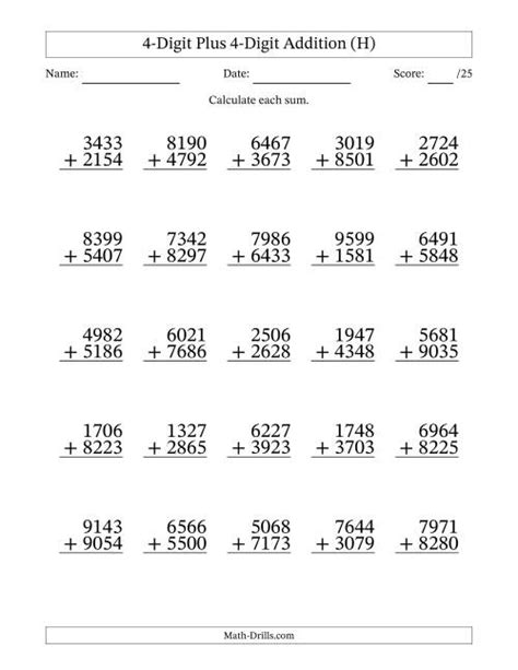 4 digit addition with regrouping|four digit plus four digit.